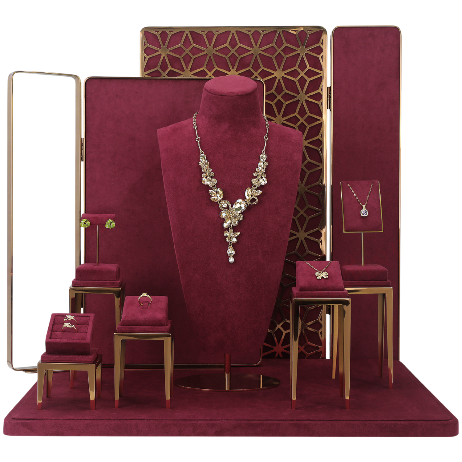 Jewelry Showcase Display Set - A075 Collection